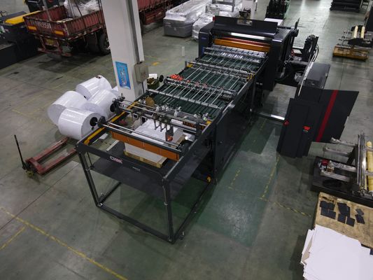 Buy Kraft Paper Roll Cutting Machine Double Rotory sheeter machine INK JET Paper Roll To Roll Cutting Machine online manufacture