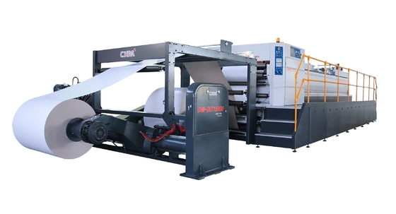 Buy 98KW Paper Roll Cutting Machine 1.5M 1.7M Double Rotary Paper Sheeting Machine online manufacture