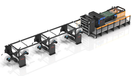 Buy 2 Rolls Rotary Paper Cutter 2500kg Roll To Sheet Cutter Automatic online manufacture