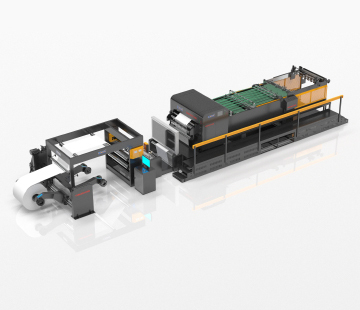Buy Board Paper Automatic Double Rotary Paper Sheeting Machine Paper Tube Cutter Epson Nozzle online manufacture