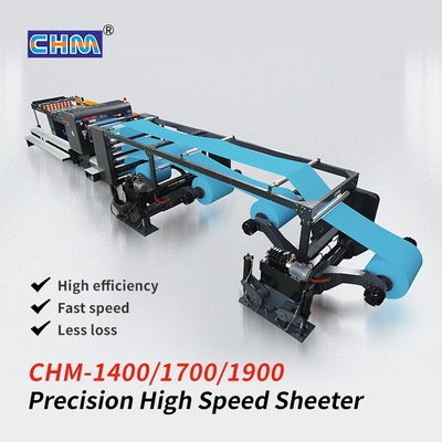 Buy Twin Knife 27kW automatic cross cutter Paper Sheeting Machine 2 rolls online manufacture