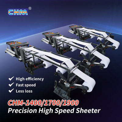 Buy High Speed Precision Paper Sheeter Machine with 60-500 GSM Capacity and Max 1500mm Reel Diameter online manufacture