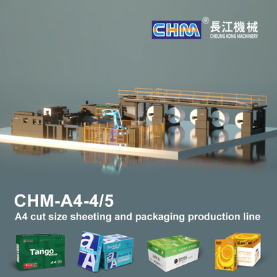 خرید برش زن 4 جیبی A4 و 5 رول خط تولید A4 رول به ورق برش کاغذ online manufacture