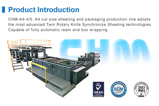 Buy 37 Reams/Min A4 Sheeter 1.5M Automatic Sheeting Production Line online manufacture