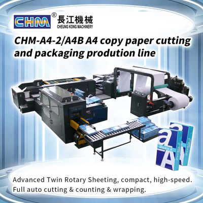 comprar Máquina de Corte e Embalagem A4 Compacta Produção de 8-10 toneladas por dia Linha de Produção de Papel A4 Máquina CHM online manufacture